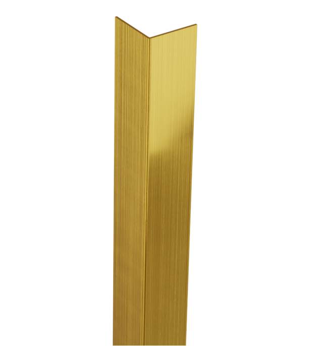 Profilo decorativo L angolare in acciaio inossidabile oro satinato