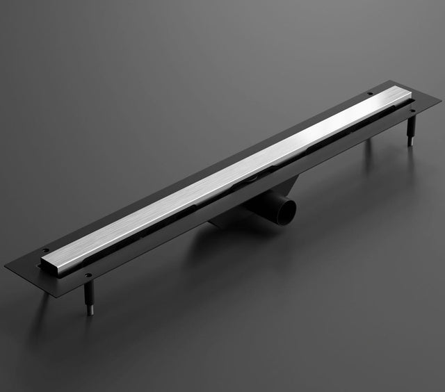 Lineare Ablaufrinne für Dusche aus satiniertem Edelstahl