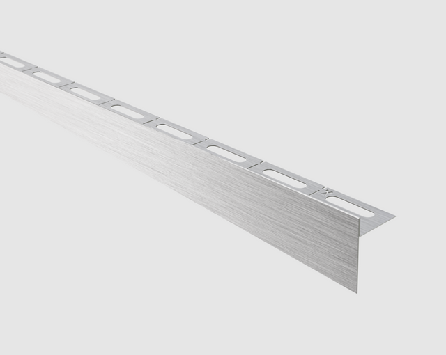 Silver Satin Stainless Steel LKP Right Floor Shower Profile