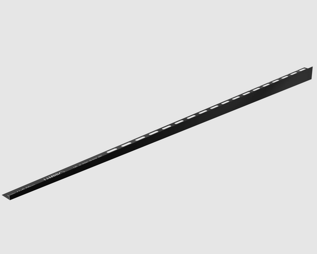 Profilo doccia LKP pavimento destro in acciaio inossidabile nero opaco RAL 9005