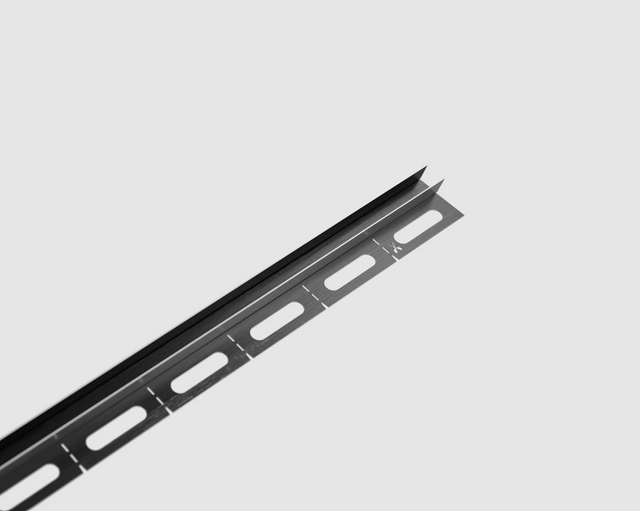 Profil de douche LSS fixation verre au mur en acier inoxydable noir satiné