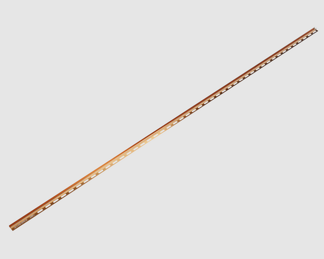 LSS Duschprofil zur Glaswandbefestigung aus gebürstetem Edelstahl in Satin Kupfer