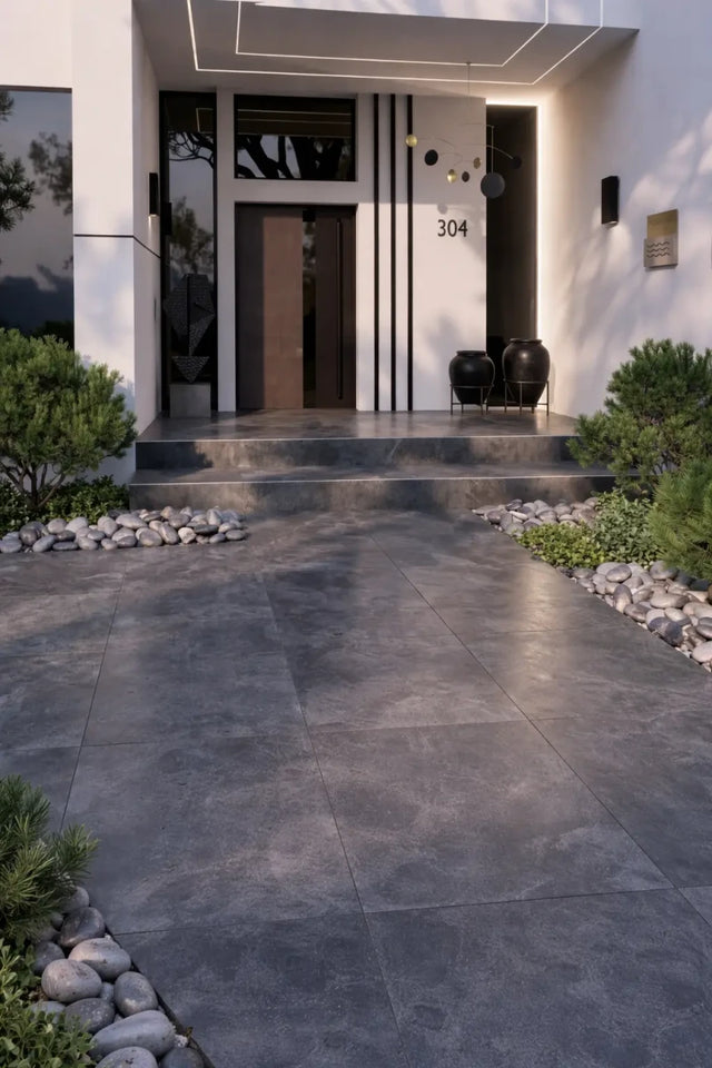 Moon dark grey Piastrella per pavimento Moon dark grey per esterno 60 x 60 cm Sp. 2cm rettificato - effetto pietra R11