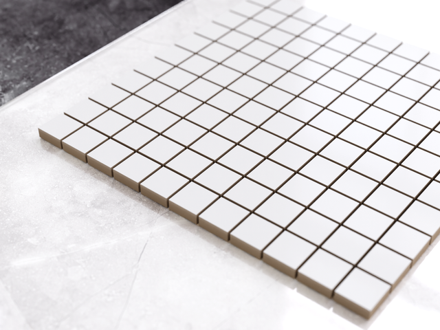 Mosaico de cerámica en red para baño o cocina 30 cm x 30 cm - White appeal