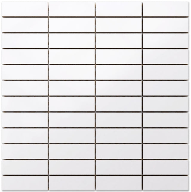 Ceramic mosaic on mesh for bathroom or kitchen 29.8 cm x 30 cm - Bricks Intro