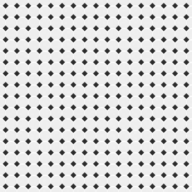 Mosaico in ceramica su rete per bagno o cucina 29.3 cm x 29.3 cm - Octagon castle