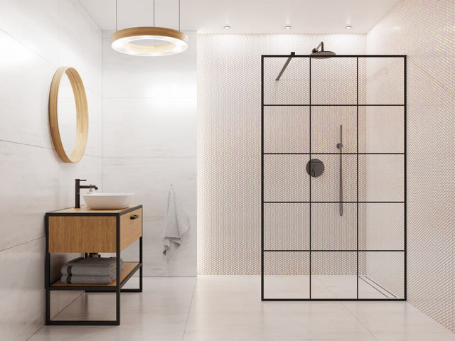 Mosaico in ceramica su rete per bagno o cucina 29.3 cm x 31.7 cm - Rainbow Bubbles