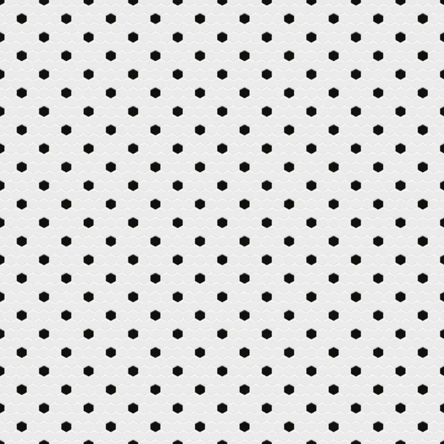 Sechseckige Keramikmosaik auf Netz für Bad und Küche aus Keramik 30 cm x 26 cm - Weißer Honig