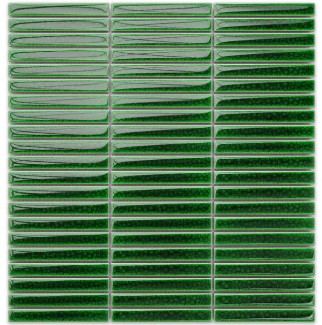 Mosaico su rete in ceramica per bagno o cucina  29.0 cm x 28.2 cm - Greenpeace