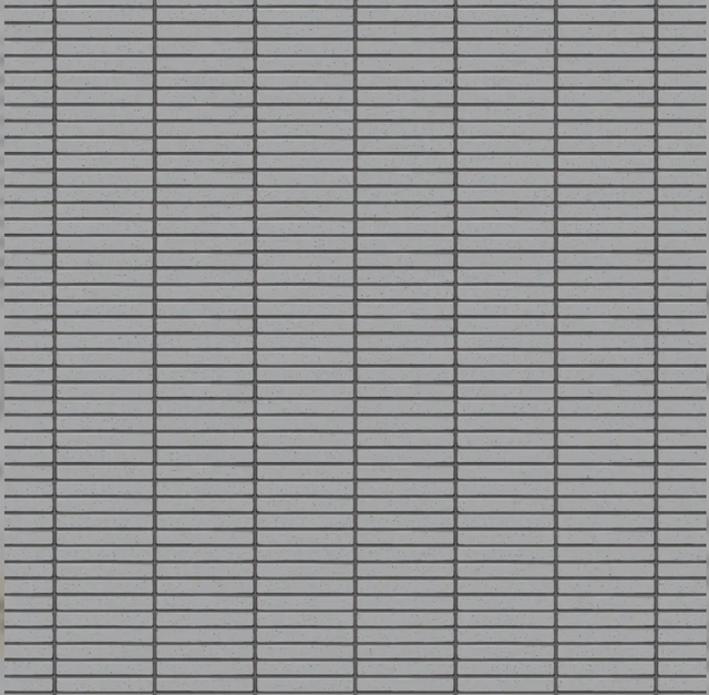 Mosaik auf Netz aus Keramik für Bad oder Küche 29,5 cm x 30 cm - Grau matt