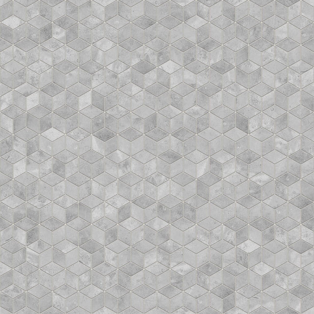 Mosaico de gres en red para baño o cocina 30.5 cm x 26.5 cm - Mármol claro