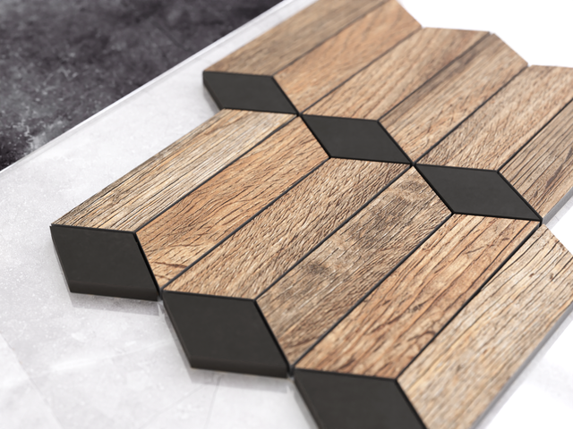 Mosaico in gres su rete per bagno o cucina 33.5 cm x 29.6 cm - Alcantara