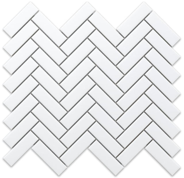 Mosaico de cerámica en red para baño o cocina 31.5 cm x 27.7 cm - Bosque blanco