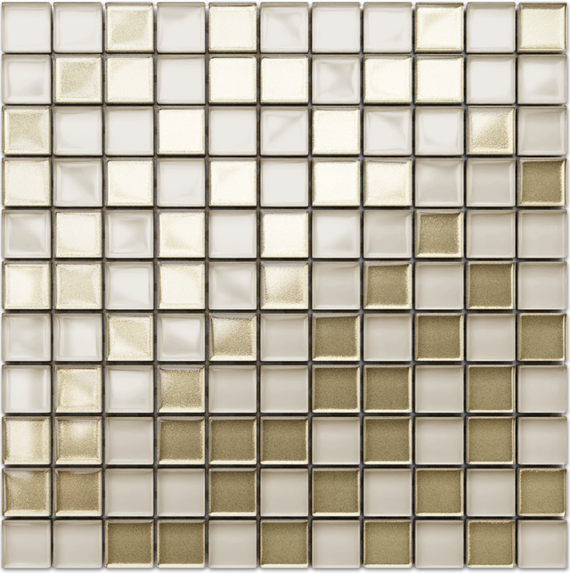 Mosaico su rete in vetro per bagno o cucina 30 cm x 30 cm - Macchiato