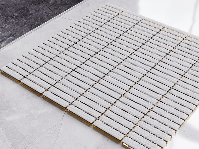 Glas-Mosaik auf Netz für Bad oder Küche 30 cm x 30 cm - Frank Baum