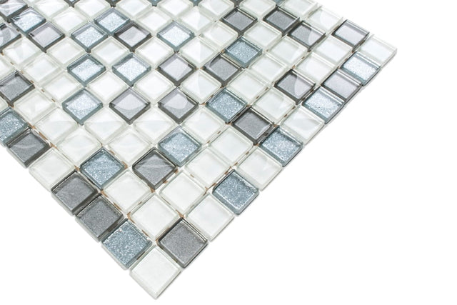 Glass mosaic on net for bathroom or kitchen 30 cm x 30 cm - Elvis Presley