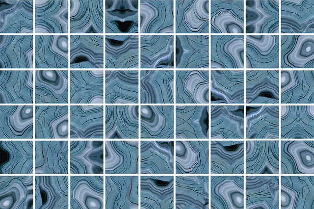 Pressed glass mosaic on mesh for pool 31.5 cm x 47.7 cm - Modena Praga pool