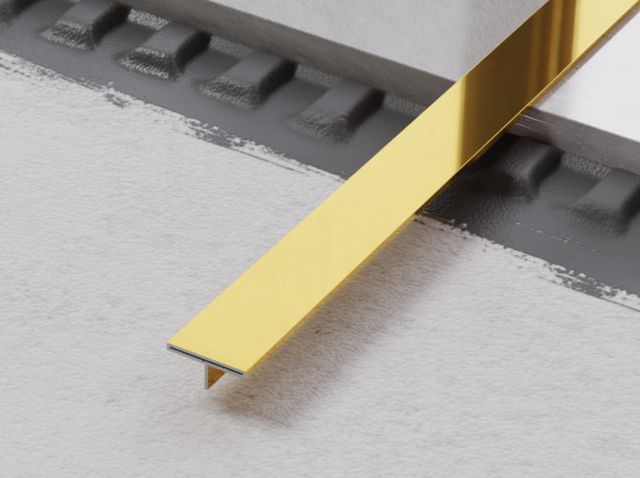 Profil décoratif Ts en acier inoxydable doré poli rectifié