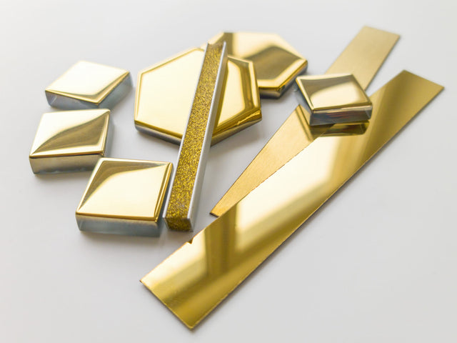 Zweikomponentiger Epoxidspachtel zur Fugenfüllung - Metallisches Gold