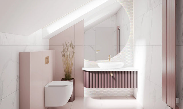 Mosaico in ceramica su rete per bagno o cucina 29.3 cm x 31.7 cm - Rainbow Bubbles