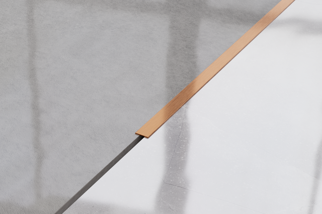 Bande I en acier inoxydable décorative pour murs cuivre satiné