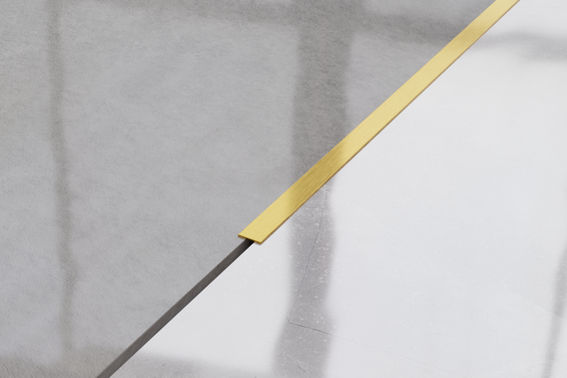 Decorative Stainless Steel Wall Strip in Satin Gold