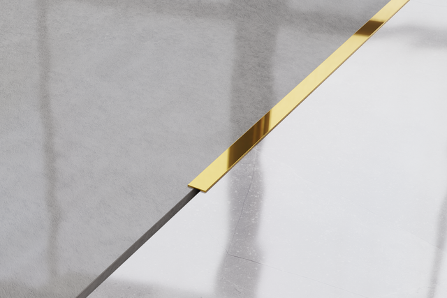 Decorative Stainless Steel Wall Strip in Glossy Gold