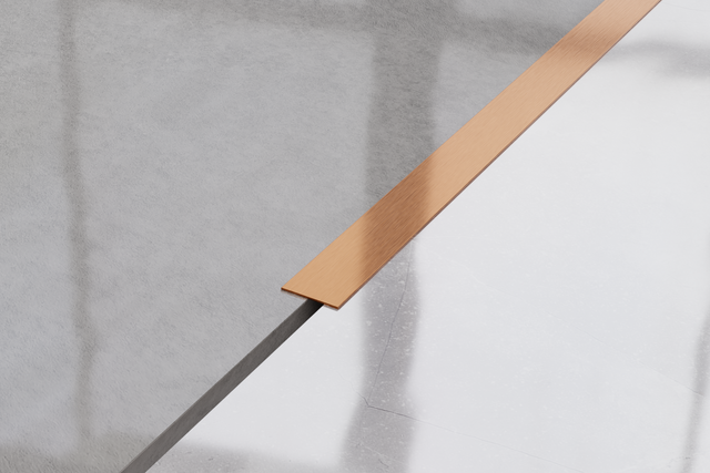 Bande I en acier inoxydable décorative pour murs cuivre satiné