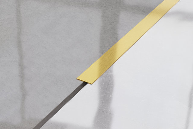 Decorative Stainless Steel Wall Strip in Satin Gold