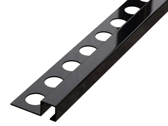 Profilo decorativo Q angolare in acciaio inossidabile nero lucido