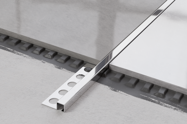 Profil décoratif en forme de Q en acier inoxydable argent brillant