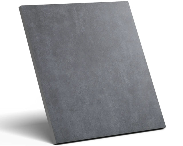 Piastrella per pavimento Real black per esterno 60 x 60 cm Sp. 2cm rettificato - effetto pietra R11
