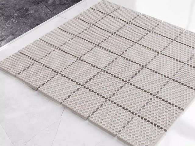 Mosaico de cerámica sobre malla para baño o cocina 30,5 cm x 30,5 cm - Marble Square