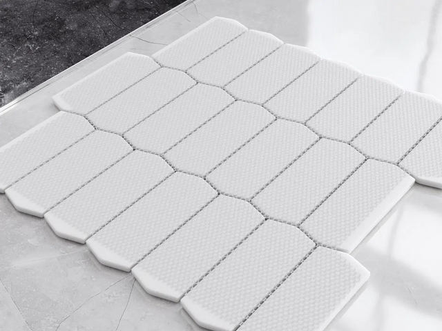 Mosaico in vetro su rete per bagno o cucina 29.7 cm x 28.8 cm - Caotic marble