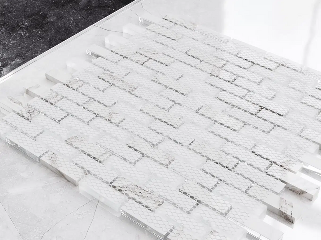 Glass mosaic on mesh for bathroom or kitchen 30 cm x 30 cm - Frank Baum