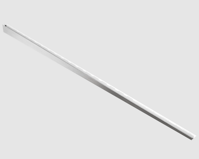 Shower glass profile and right satin silver floor