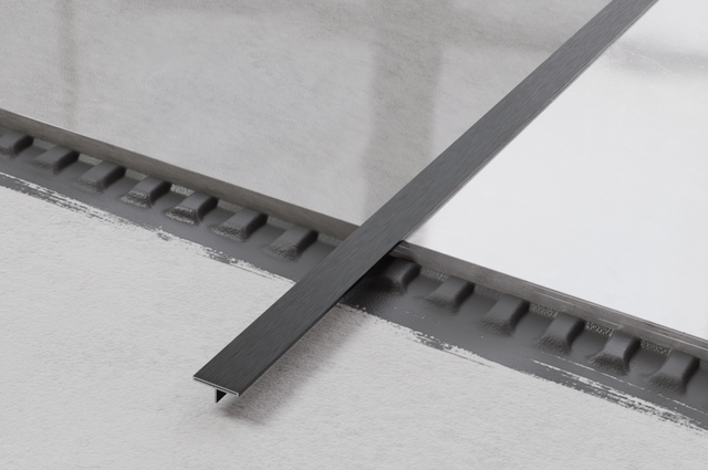 Profil décoratif Ts en acier inoxydable noir satiné rectifié