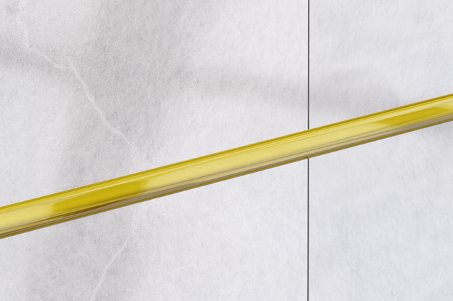 Bande de verre décoratives pour salle de bain ou cuisine jaune