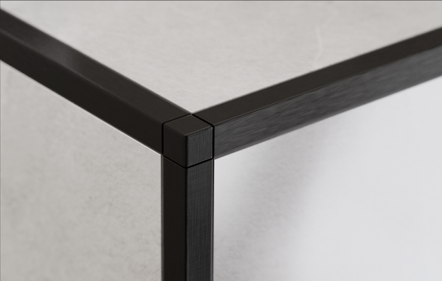 Acabado angular para perfiles de acero inoxidable Q y P negro satinado no rectificado