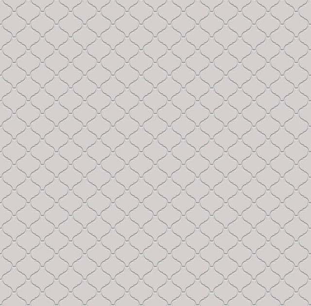 Mosaico de cerámica en malla para baño o cocina 27.5 cm x 24.3 cm - Grey arabesque