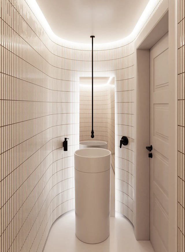 Mosaïque sur filet en céramique pour salle de bain ou cuisine 29,5 cm x 30 cm - Élégant piano