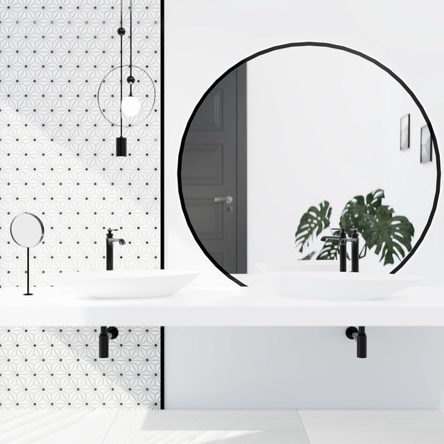 Mosaico de cerámica en red para baño o cocina 29.4 cm x 30.7 cm - Origami