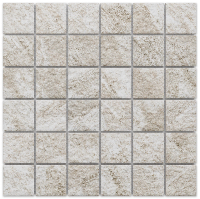 Mosaic ceramic on mesh for bathroom or kitchen 30.2 cm x 30.2 cm - Trentino