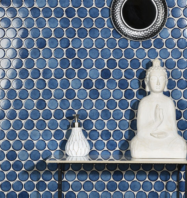 Mosaico de cerámica en red para baño o cocina 30.6 cm x 26.5 cm - Ocean Breeze