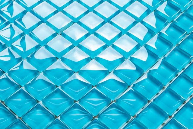 Glass mosaic on mesh for bathroom or kitchen 30 cm x 30 cm - Celestial