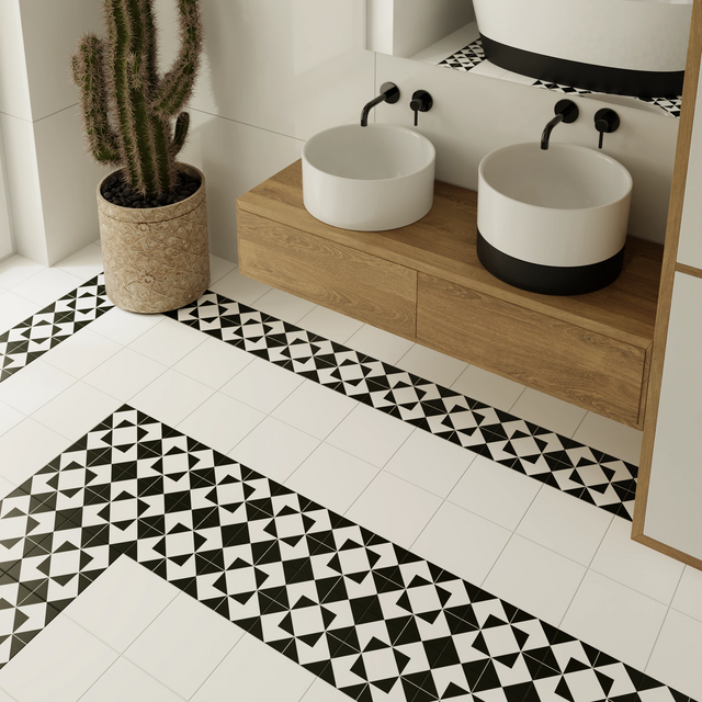 Azulejo decorativo de gres porcelánico 20 cm x 20 cm, clase I - North Star