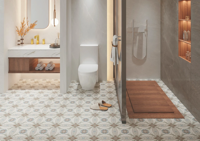 Azulejo decorativo de gres porcelánico 20 cm x 20 cm, clase I - Viento Scirocco