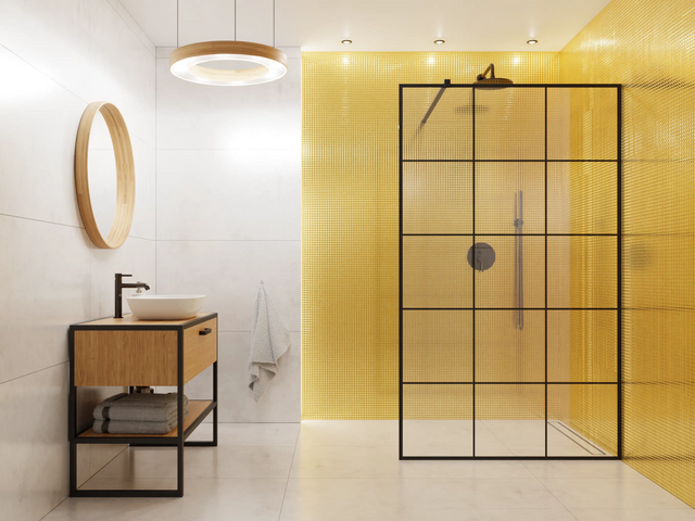 Mosaico su rete in vetro per bagno o cucina 30 cm x 30 cm - Minimalist