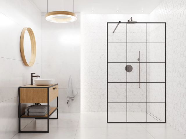 Mosaico in ceramica su rete per bagno e cucina in ceramica 25.5 cm x 29.2 cm - Marble venom