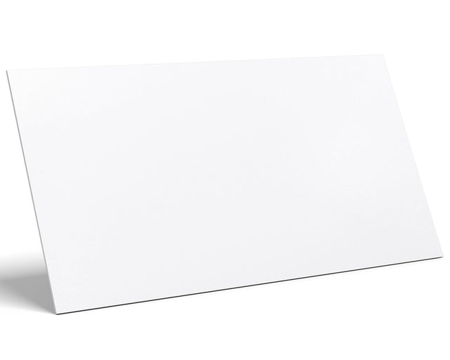 Carreau rectifié pour mur intérieur 30 cm x 60 cm en grès cérame - Super White Mat - Ép. 9mm